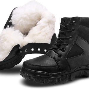 Shearling Lined Waterproof Leather Boots