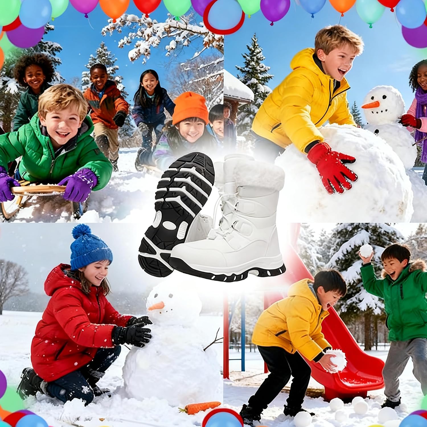 Kids Water-Resistant Outdoor Snow Boots - Image 4