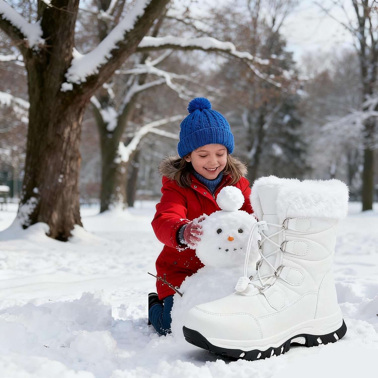 Kids Water-Resistant Outdoor Snow Boots - Image 2