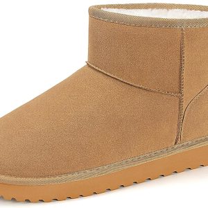 Suede Slip On Snow Boots